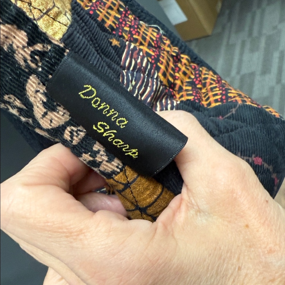 Artisan Patchwork Tote - Black And Yellow - image 8